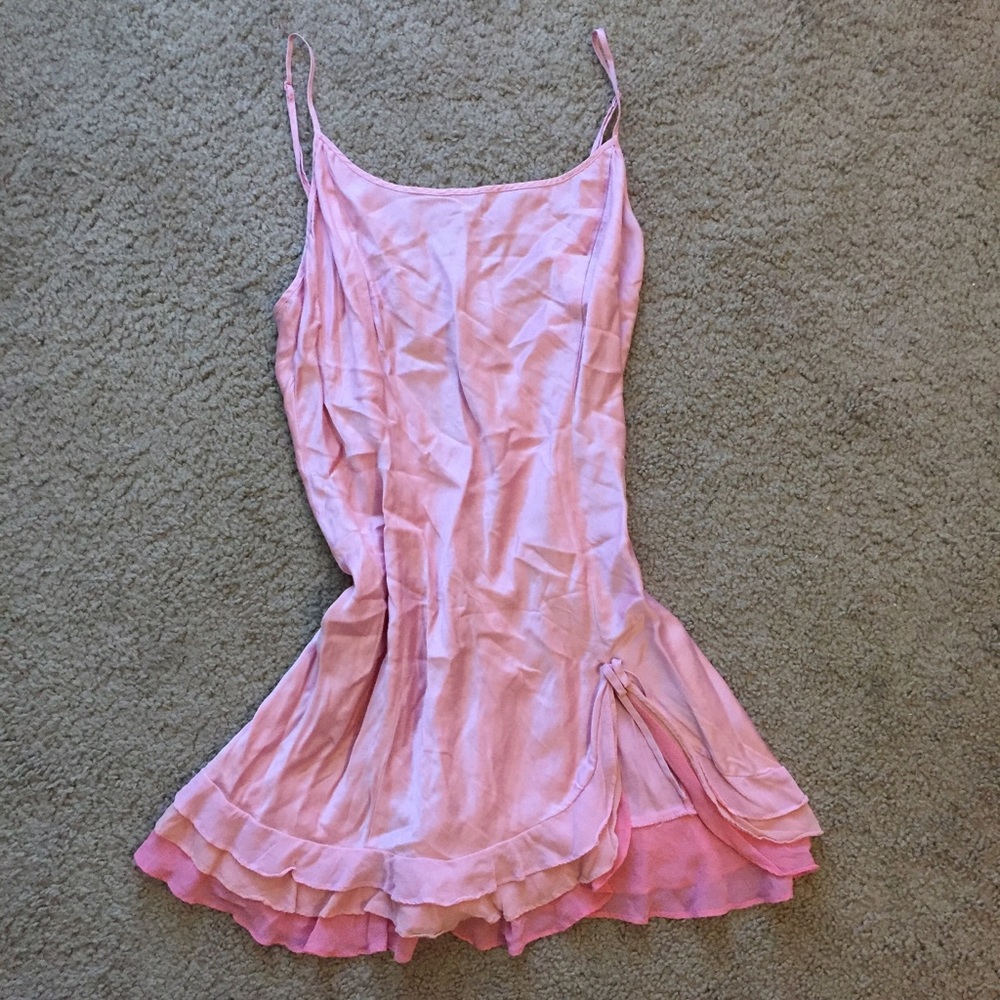 Victoria’s Secret Silk Pink Slip Lingerie Sz Large